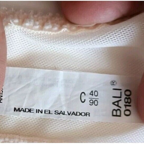 Bali Bra Size 40C Beige Style #0180 Mesh Balconette Full Coverage Vintage NWOT - Picture 3 of 10